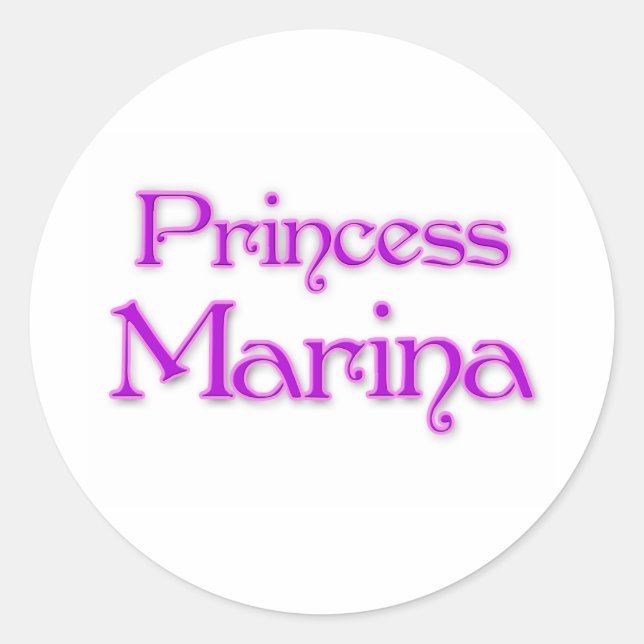 Sticker Rond Princess Marina (Devant)