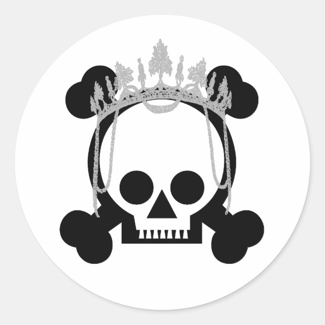 Sticker Rond Princess Skuls (Devant)