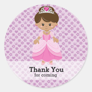 Sticker Rond Princesse
