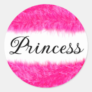Sticker Rond Princesse
