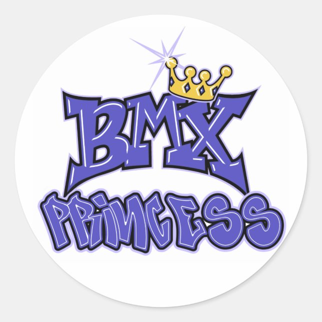 Sticker Rond Princesse BMX (Devant)