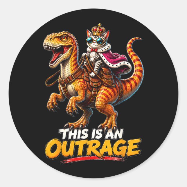 Sticker Rond Princesse Chat Fait Or Femmes Hommes (Devant)
