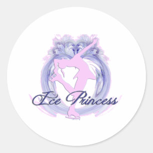 Sticker Rond Princesse de glace Pink/pourpre