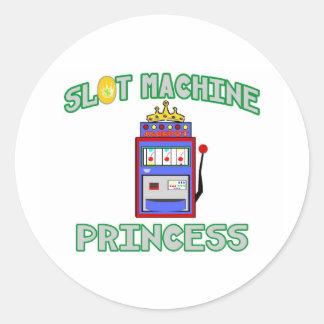 Sticker Rond Princesse de machine à sous (diadème)