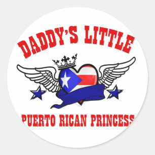 Sticker Rond princesse de puerto rican