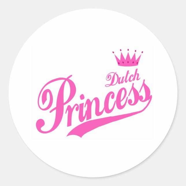 Sticker Rond Princesse hollandaise (Devant)