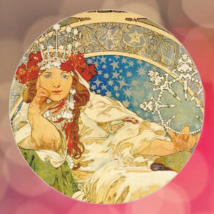 Sticker Rond Princesse Hyacinth
