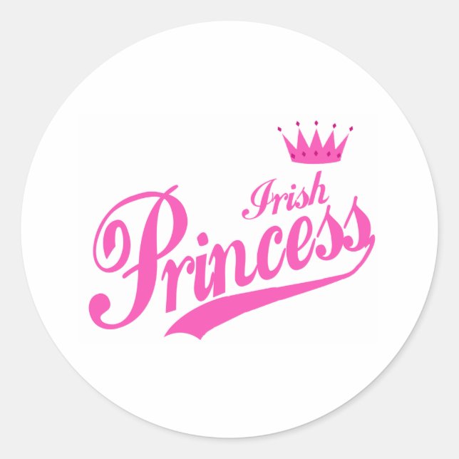 Sticker Rond Princesse irlandaise (Devant)