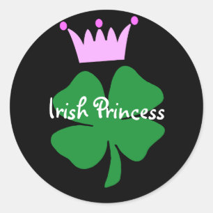 Sticker Rond Princesse irlandaise