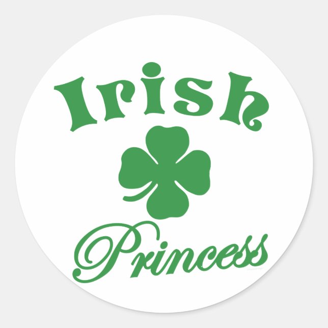 Sticker Rond Princesse irlandaise (Devant)