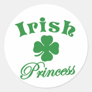 Sticker Rond Princesse irlandaise