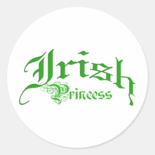 Sticker Rond Princesse irlandaise