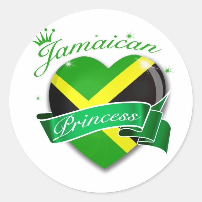 Sticker Rond Princesse jamaïcaine (Devant)
