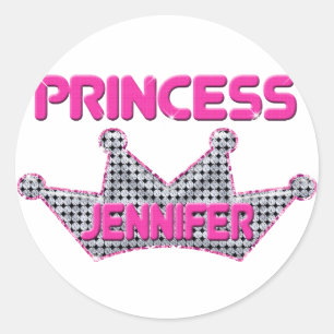 Sticker Rond Princesse Jennifer