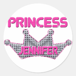 Sticker Rond Princesse Jennifer