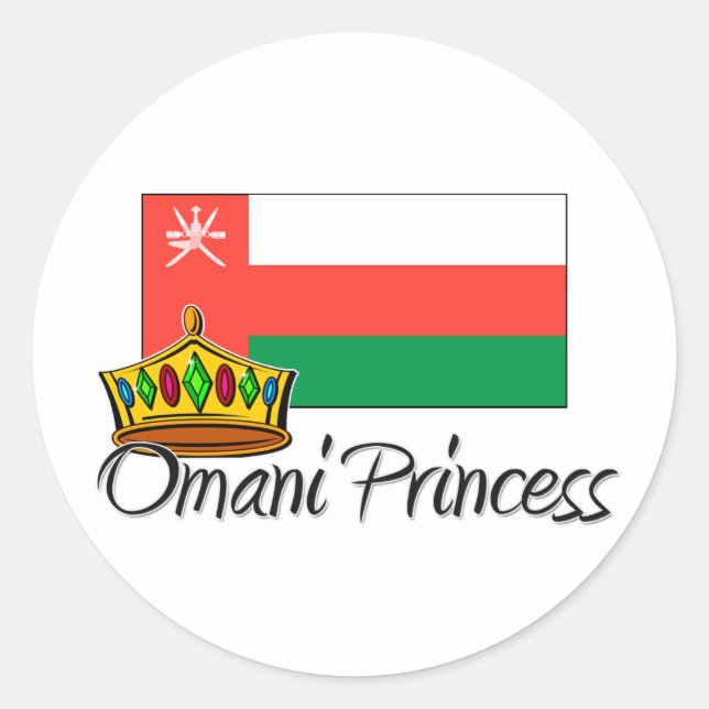 Sticker Rond Princesse Omani (Devant)
