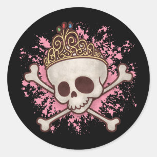Sticker Rond Princesse Pirate -tiara