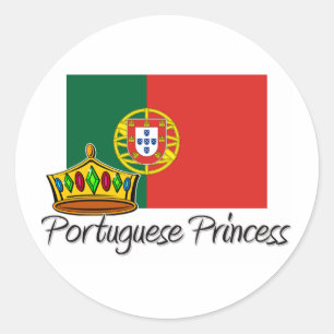 Sticker Rond Princesse portugaise
