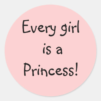 Sticker Rond Princesse Power !