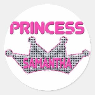Sticker Rond Princesse Samantha
