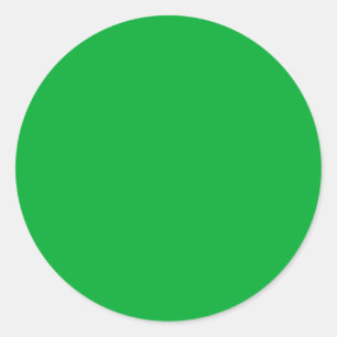 Sticker Rond Printemps été couleur classique vert