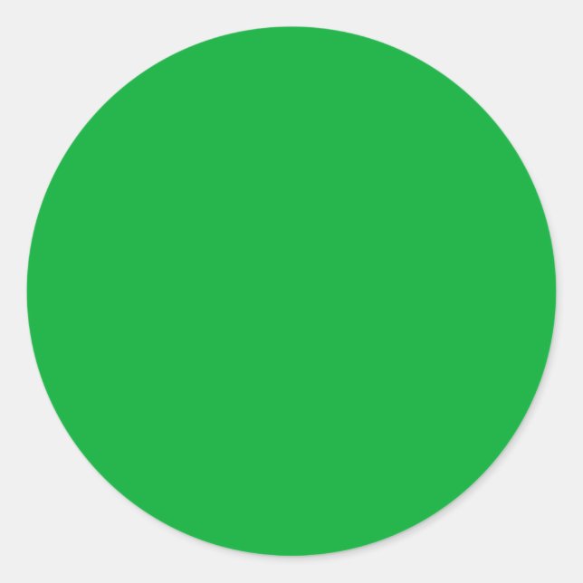Sticker Rond Printemps été couleur classique vert (Devant)