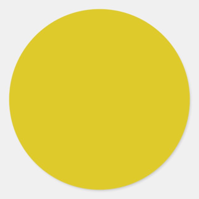 Sticker Rond Printemps Eté Couleur Empire Jaune (Devant)