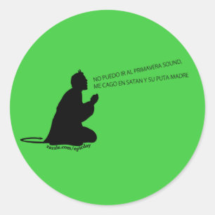 Sticker Rond Printemps Sound Autocollant/Sticker (style 2)