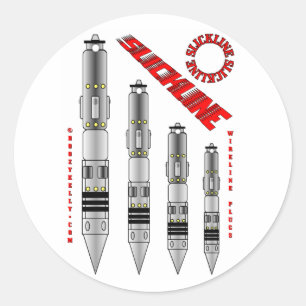 Sticker Rond Prises de Slickline, autocollant, prises de câble