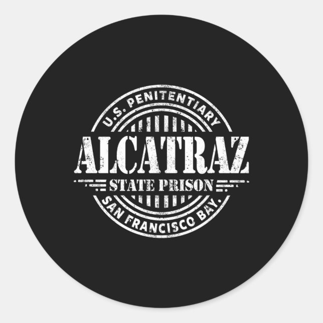 Sticker Rond Prison d'Alcatraz (Devant)