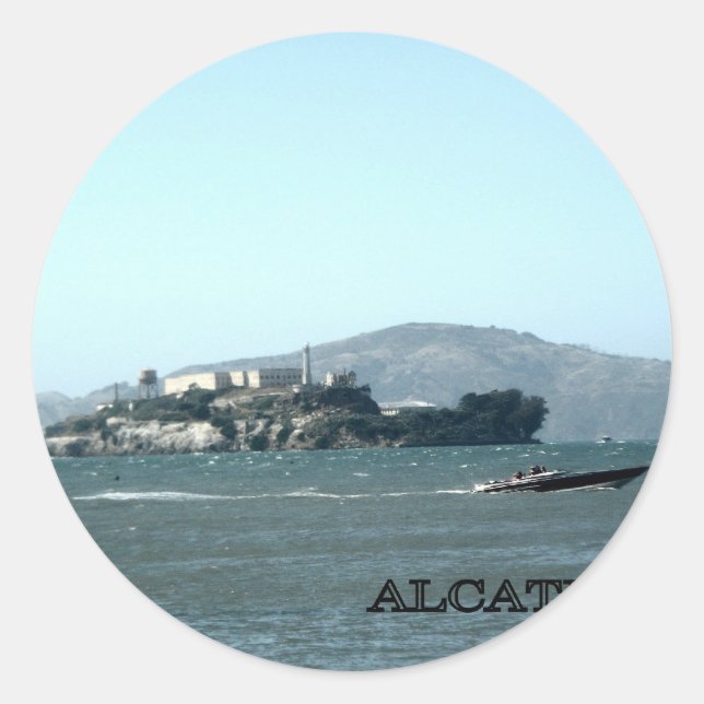 Sticker Rond prison d'Alcatraz (Devant)