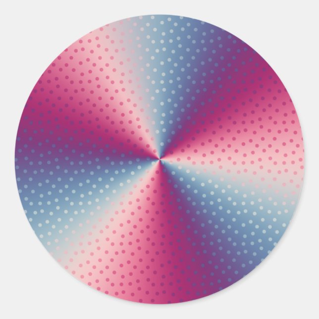 Sticker Rond Prison Polka Dot (Devant)