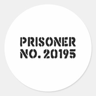 Sticker Rond Prisonnier no 20195