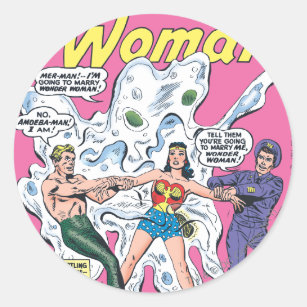 Sticker Rond Prix de bataille Wonder Woman