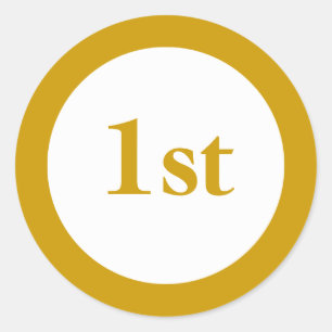 Sticker Rond Prix de la première place
