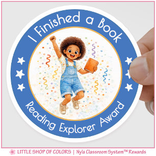 Sticker Rond Prix d'encouragement pour professeur pour livre te