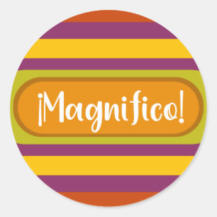 Sticker Rond Prix Magnifico pour enseignant espagnol
