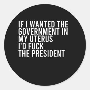 Sticker Rond Pro Choice féministe - Droits à l'avortement