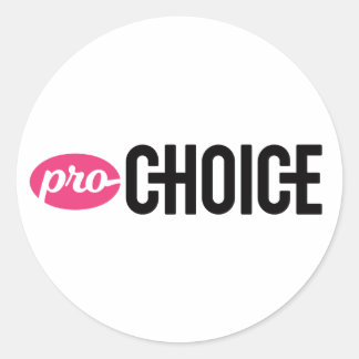 Sticker rond Pro-Choice (feuille de 4)