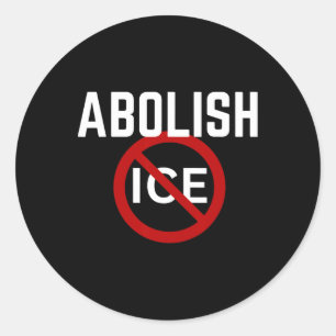 Sticker Rond Pro-immigrés anti-glace anti-Trump