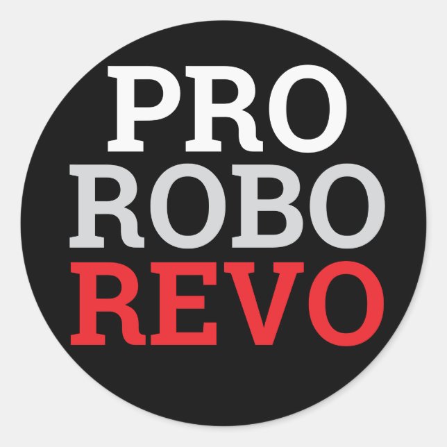 STICKER ROND PRO ROBO RÉVO (Devant)