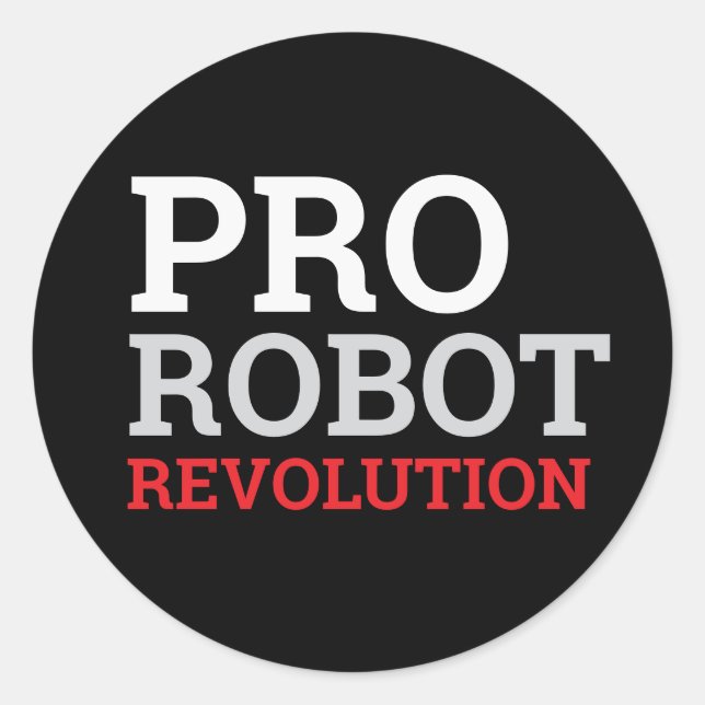 STICKER ROND PRO ROBOT (Devant)