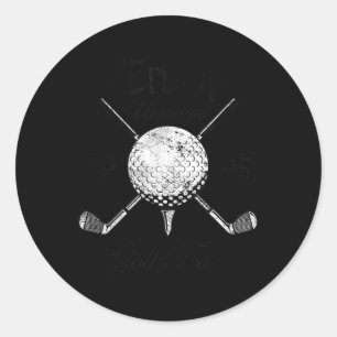 Sticker Rond Pro Trump Vintage University Golf Team Funny Cadea