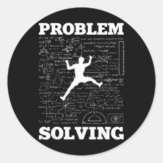 Sticker Rond Problem Solving Climber Rock Climbing Bouldering P