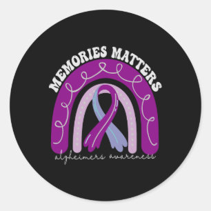 Sticker Rond Problèmes de mémoire de sensibilisation à Heimerhe