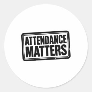 Sticker Rond Problèmes de présence