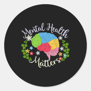 Sticker Rond Problèmes de santé Cadeau Maladie cérébrale humain