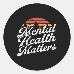 Sticker Rond Problèmes de santé - Sensibilisation à la maladie 