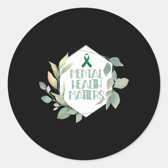 Sticker Rond Problèmes de santé Sensibilisation Guerrier Consei (Devant)