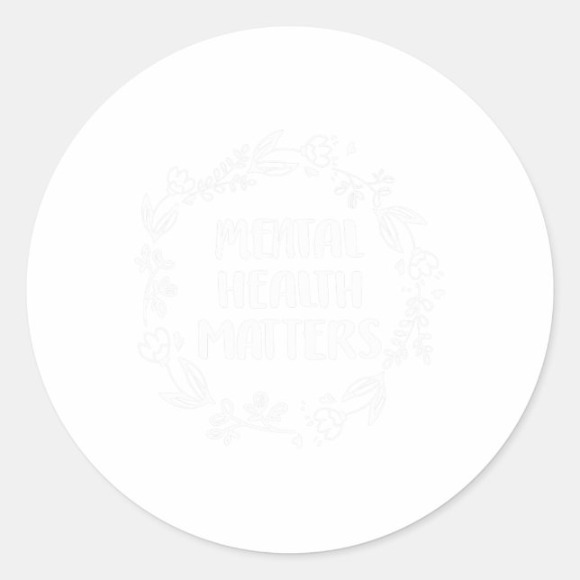 Sticker Rond Problèmes de santé Sensibilisation Prévention du s (Devant)